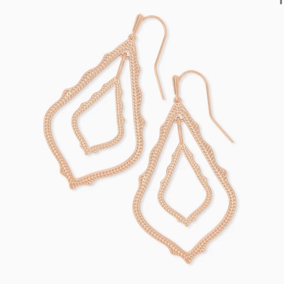 Kendra Scott rose gold Simon drop earrings, NWT - Picture 1 of 5